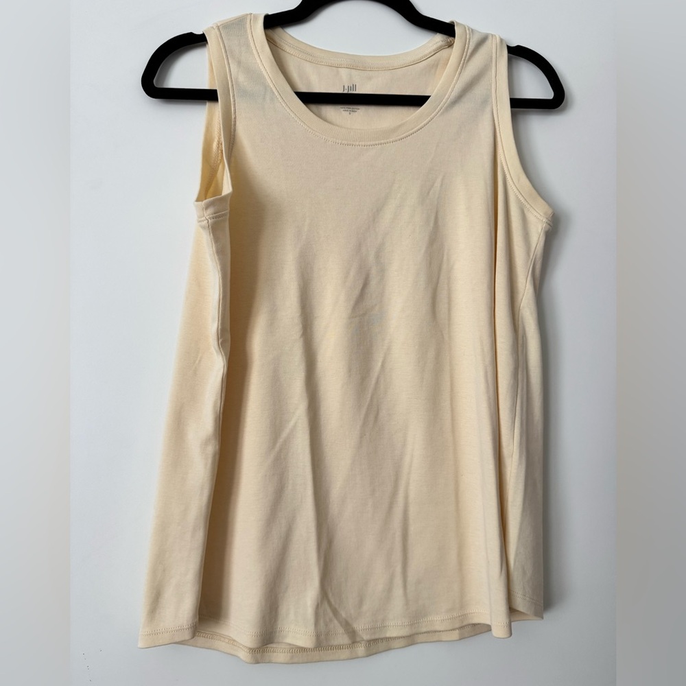 J. Jill Pima Back Pleat Tank Top